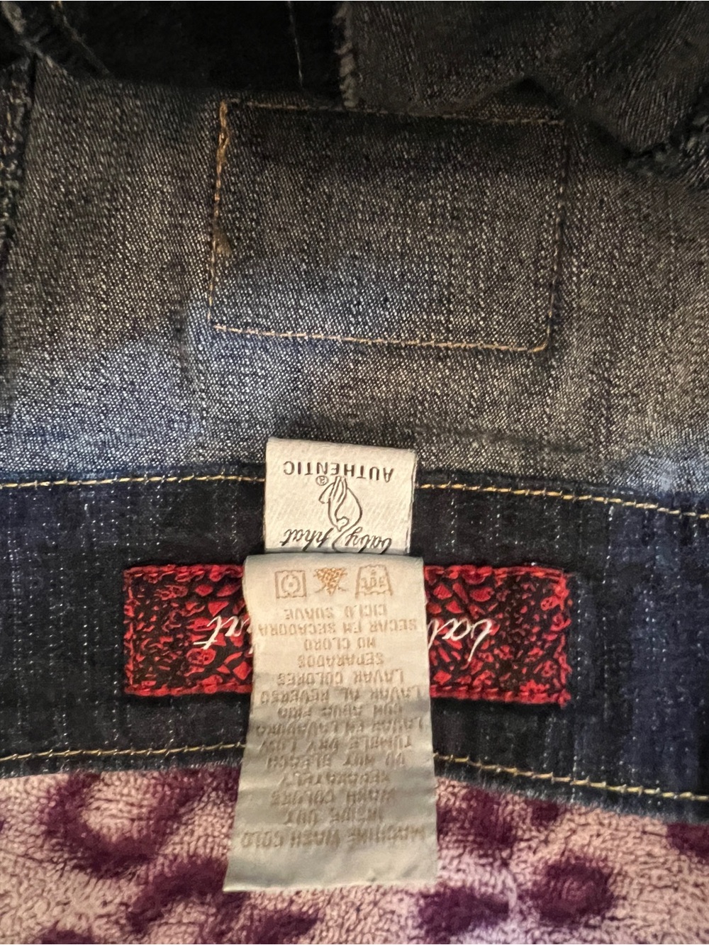 Baby Phat Denim tube top flared Jumpsuit - Picture 4 of 4
